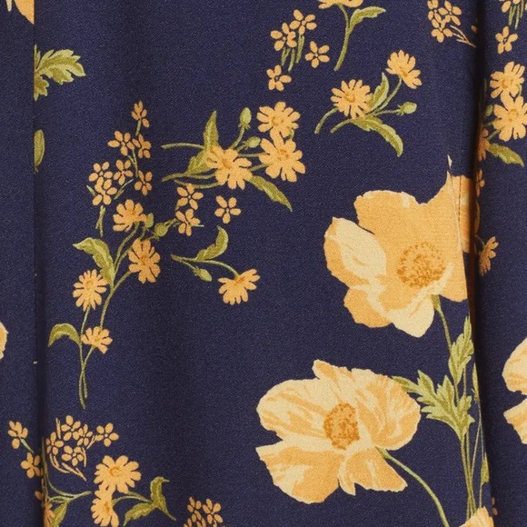 $298 reformation Izabel floral print off shoulder midi dress in size 2 - Picture 6 of 10